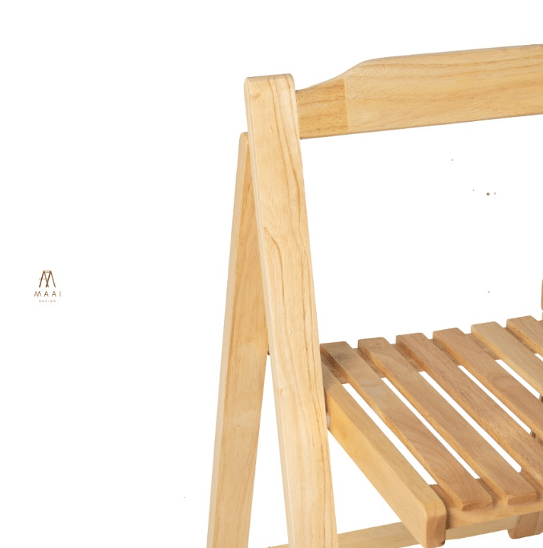 เก้าอี้ไม้ยางพาราแท้ MAAI DESIGN A CHAIR สีบีช_3
