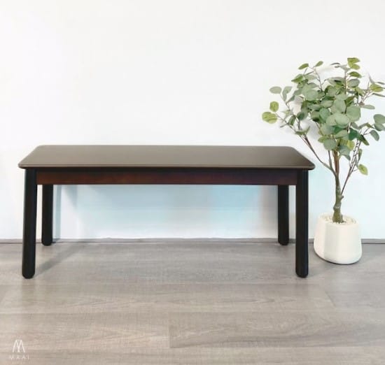 เก้าอี้ม้านั่งยาว/ม้านั่งไม้ยางพาราแท้ MAAI DESIGN ISSHO BENCH  120 CM. สี CHOCOLATE_3