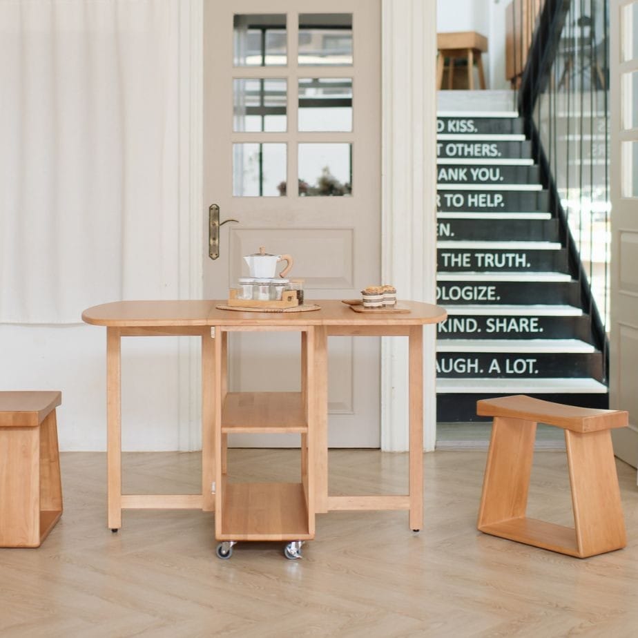 เก้าอี้บาร์ไม้ยางพารา MAAI DESIGN รุ่น BULL STOOL สีโอ๊ค_3