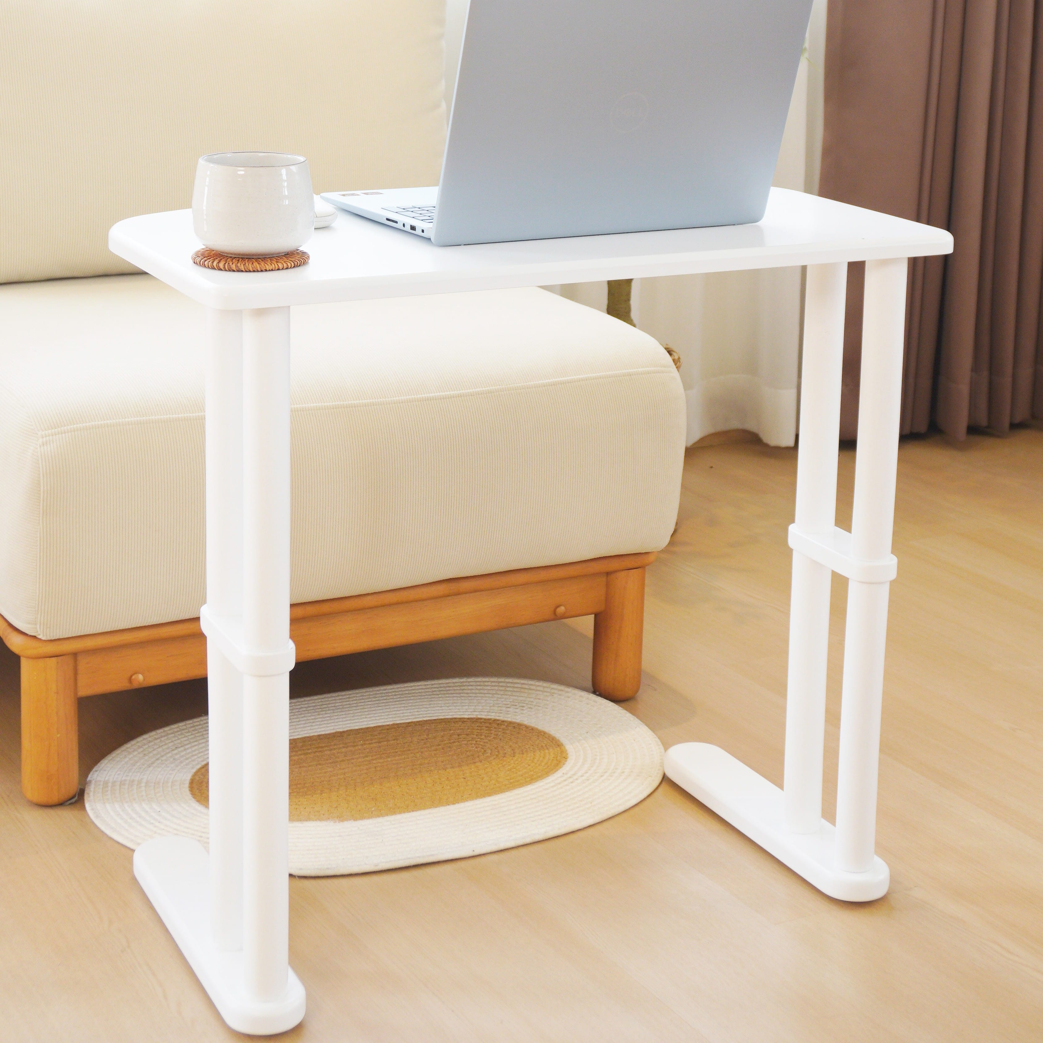 โต๊ะทำงานไม้ยางพารา MAAI DESIGN รุ่น TACHI SIDE TABLE สีขาว_3