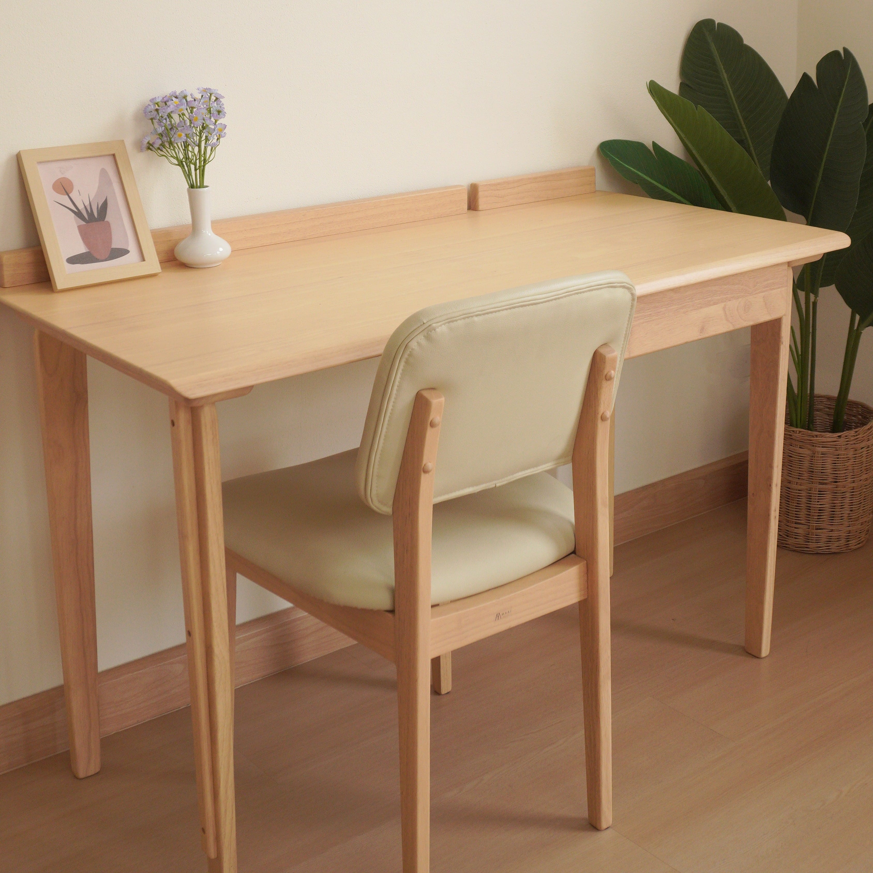 โต๊ะทำงานไม้ยางพารา MAAI DESIGN รุ่น BENKYO TABLE สีบีช_4