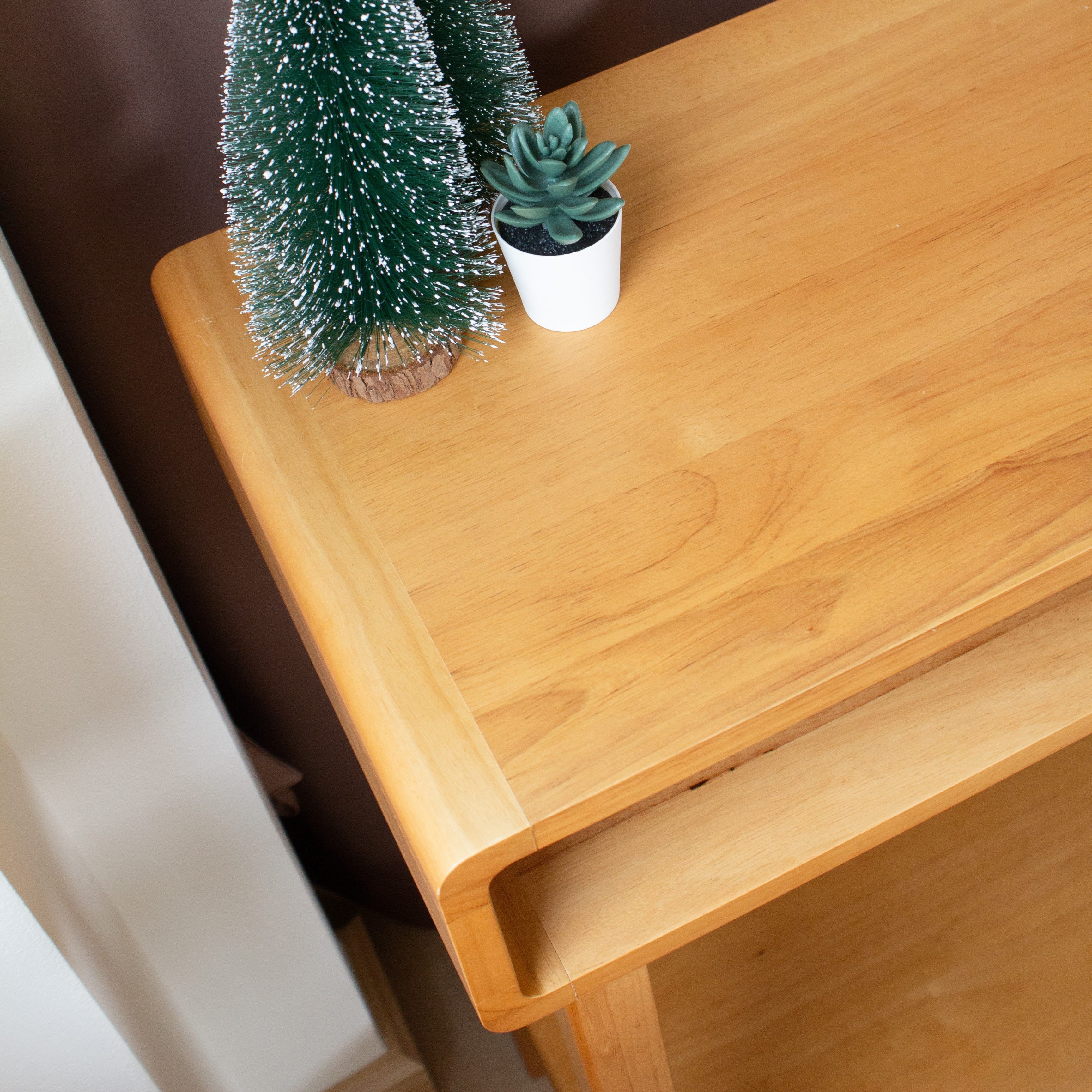 โต๊ะบาร์ไม้ยางพารา MAAI DESIGN รุ่น MITASU CONSOLE TABLE สีโอ๊ค