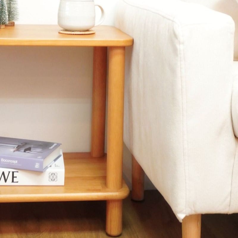 โต๊ะข้างไม้ยางพารา MAAI DESIGN รุ่น AKINO SIDE TABLE สีโอ๊ค_3