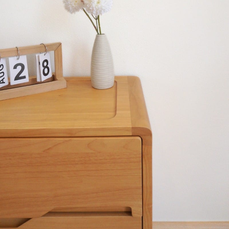 ตู้ลิ้นชักข้างเตียงไม้ยางพารา MAAI DESIGN รุ่น INFINITE SIDE TABLE สีโอ๊ค_5