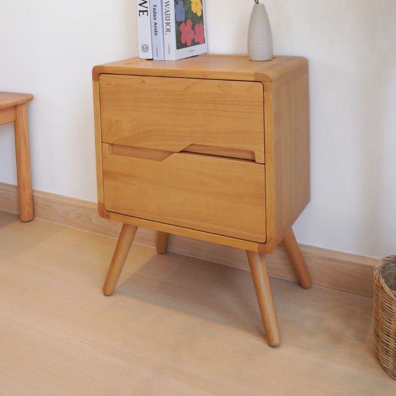 ตู้ลิ้นชักข้างเตียงไม้ยางพารา MAAI DESIGN รุ่น INFINITE SIDE TABLE สีโอ๊ค_6