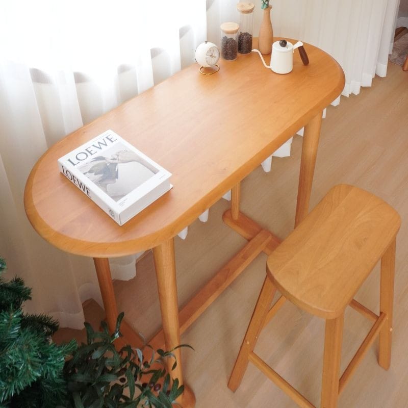 โต๊ะบาร์ไม้ยางพารา MAAI DESIGN รุ่น CHIRU BAR TABLE สีโอ๊ค_7