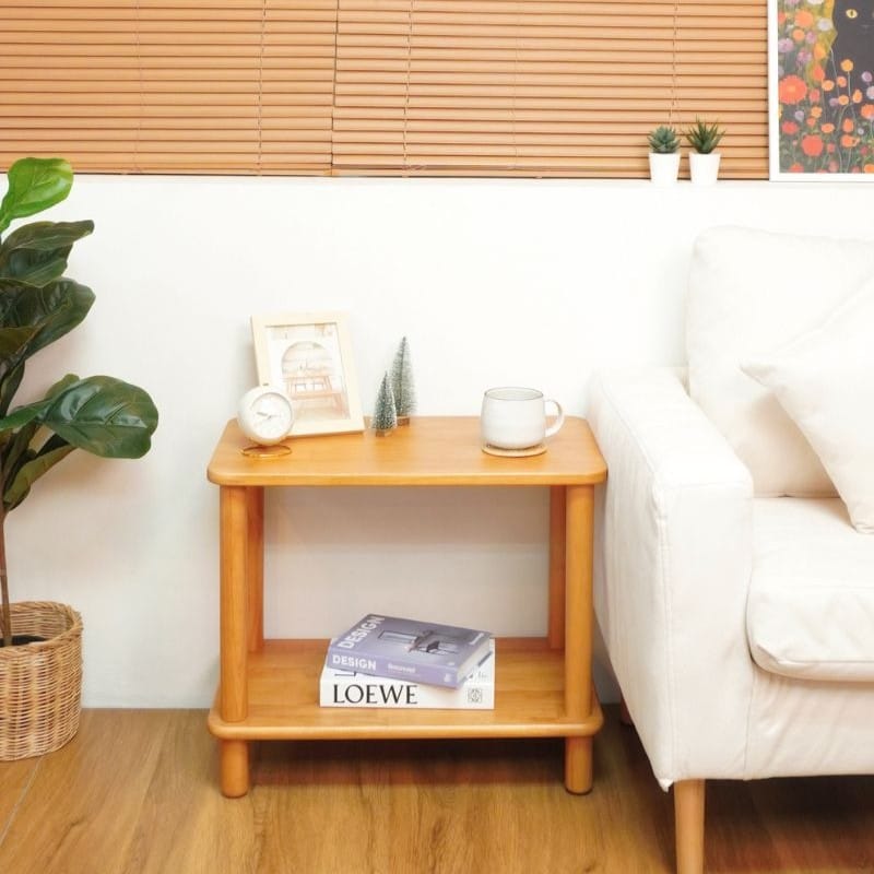 โต๊ะข้างไม้ยางพารา MAAI DESIGN รุ่น AKINO SIDE TABLE สีโอ๊ค_11