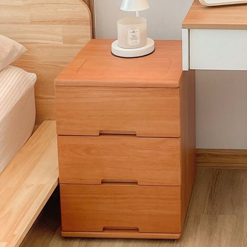 ตู้ลิ้นชักไม้ยางพารา MAAI DESIGN รุ่น SANTO SIDE TABLE สีโอ๊ค_9