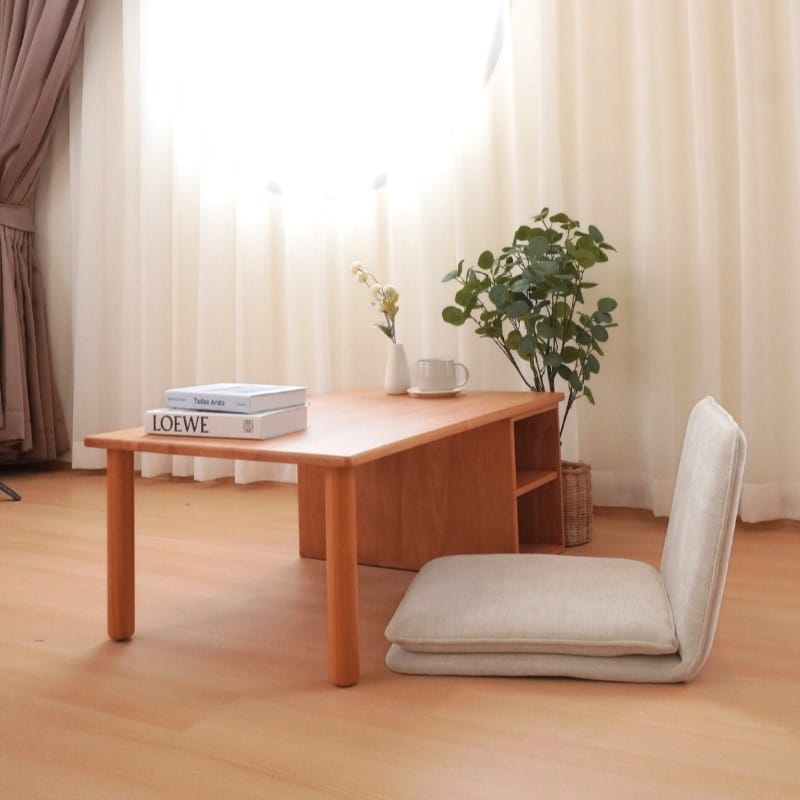 โต๊ะกลางไม้ยางพารา  MAAI DESIGN รุ่น HOKAN COFFEE TABLE  สีโอ๊ค_2