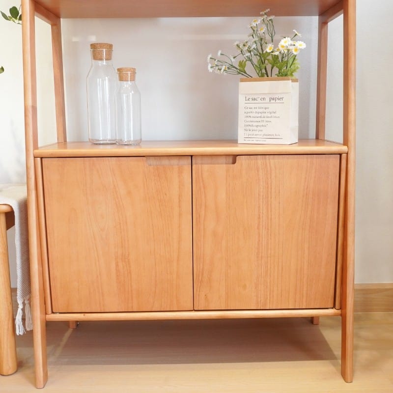 ชั้นวางของไม้ยางพารา MAAI DESIGN รุ่น SHIYOKO SHELF สีโอ๊ค_2