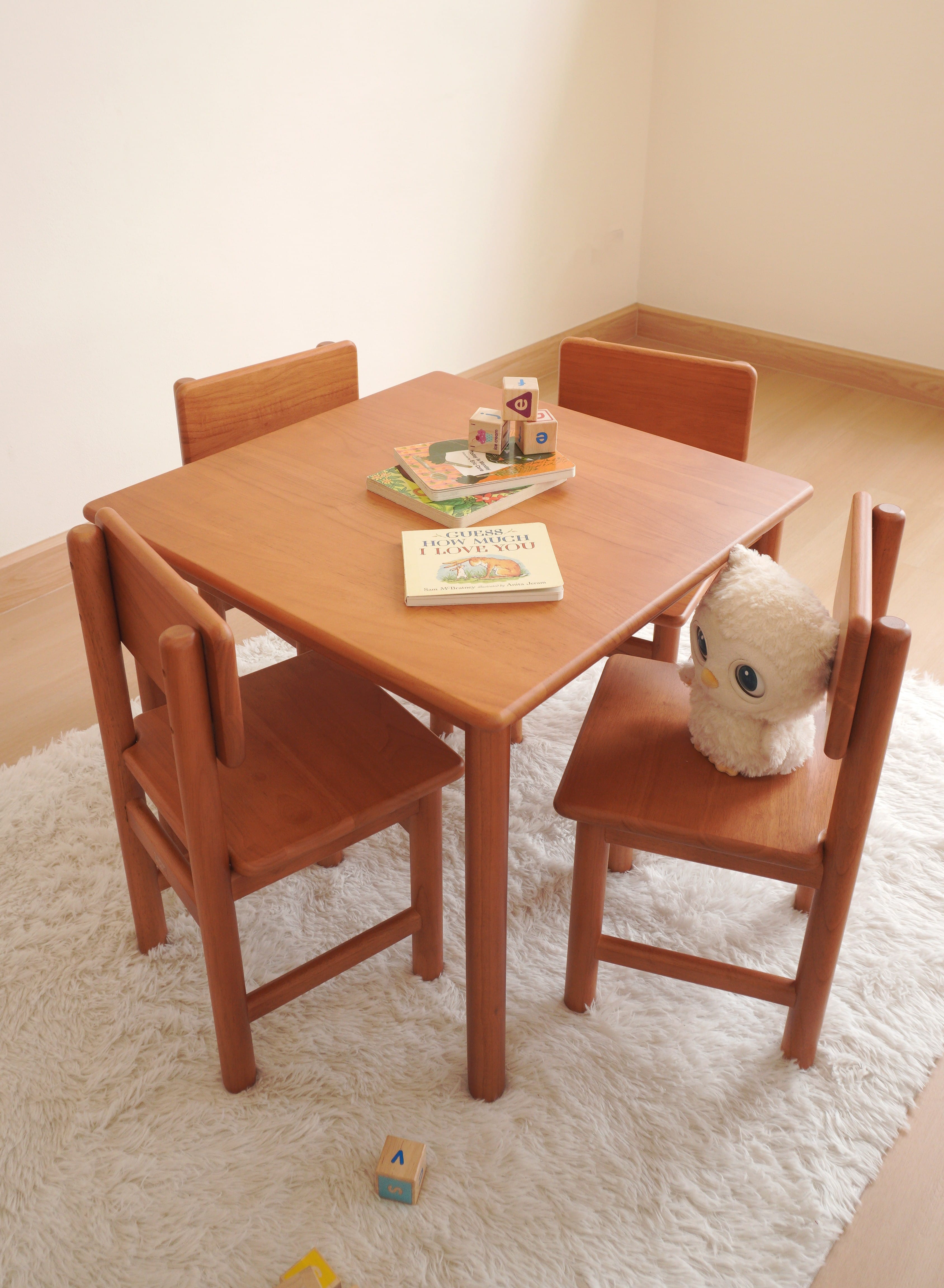 เก้าอี้สำหรับเด็ก ไม้ยางพาราแท้ MAAI DESIGN รุ่น RIKU CHAIR KIDS สีโอ๊ค_2