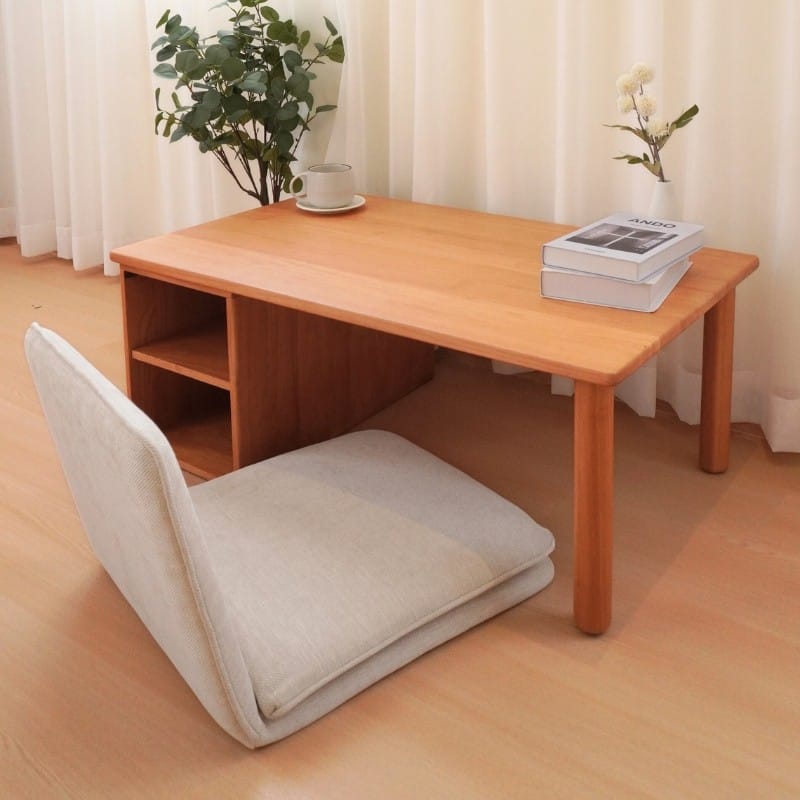 โต๊ะกลางไม้ยางพารา  MAAI DESIGN รุ่น HOKAN COFFEE TABLE  สีโอ๊ค_3