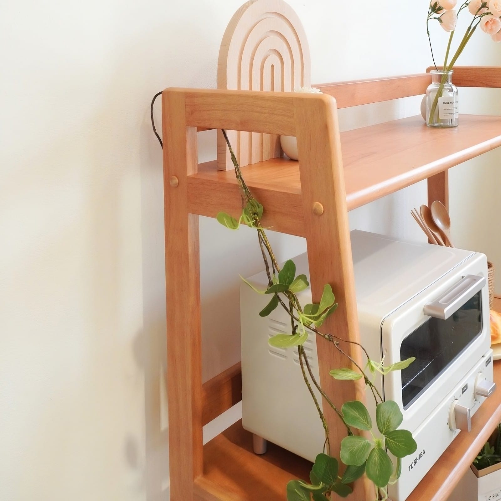 ชั้นวางของไม้ยางพารา MAAI DESIGN รุ่น SHIYOKO SHELF สีโอ๊ค_7