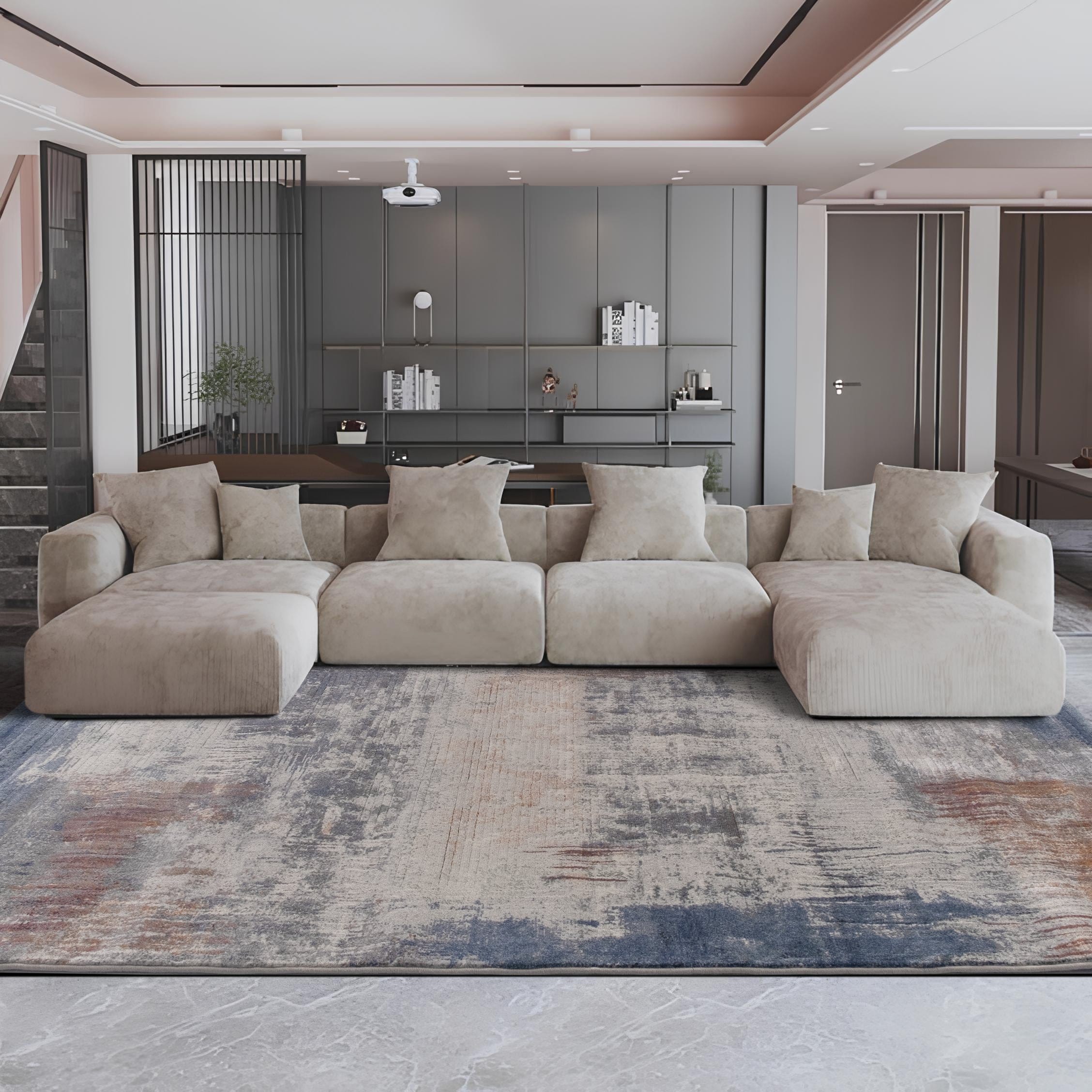 พรมปูพื้น EXPRESS CARPET รุ่น ARGENTUM รหัส 63393 6656 ขนาด 160X230 ซม.หนา 11 มม. หลากสี