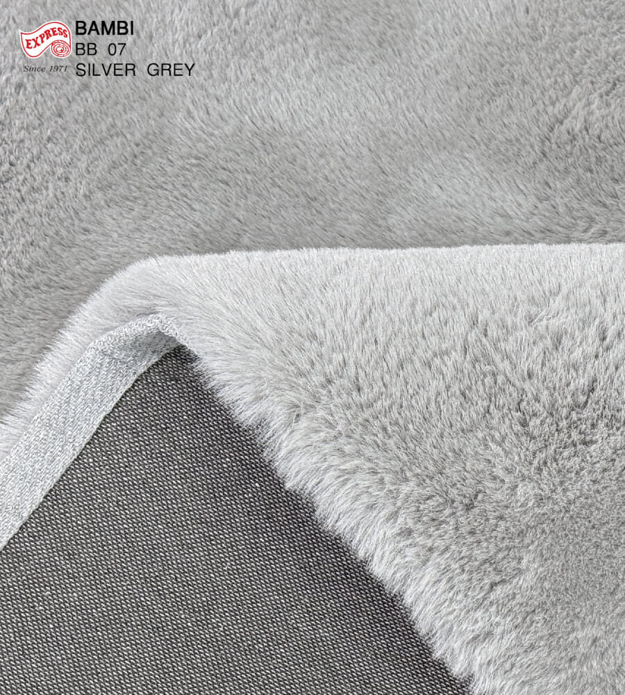 พรมปูพื้นวงกลม EXPRESS CARPET รุ่น BAMBI รหัส BB07 C100 ขนาด  เส้นผ่านศูนย์กลาง 100 ซม. หนา 35 มม.  สีเทา_1