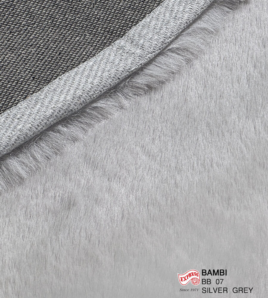 พรมปูพื้นวงกลม EXPRESS CARPET รุ่น BAMBI รหัส BB07 C100 ขนาด  เส้นผ่านศูนย์กลาง 100 ซม. หนา 35 มม.  สีเทา_2