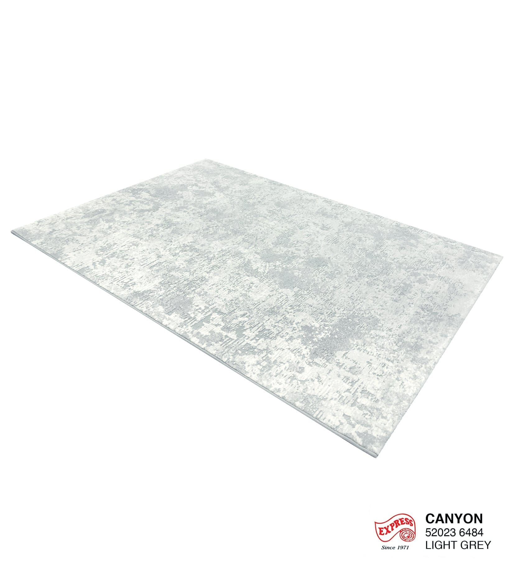 พรมปูพื้น EXPRESS CARPET รุ่น CANYON รหัส 52023 6484 ขนาด 160X230 ซม.หนา 11 มม. สีเทา