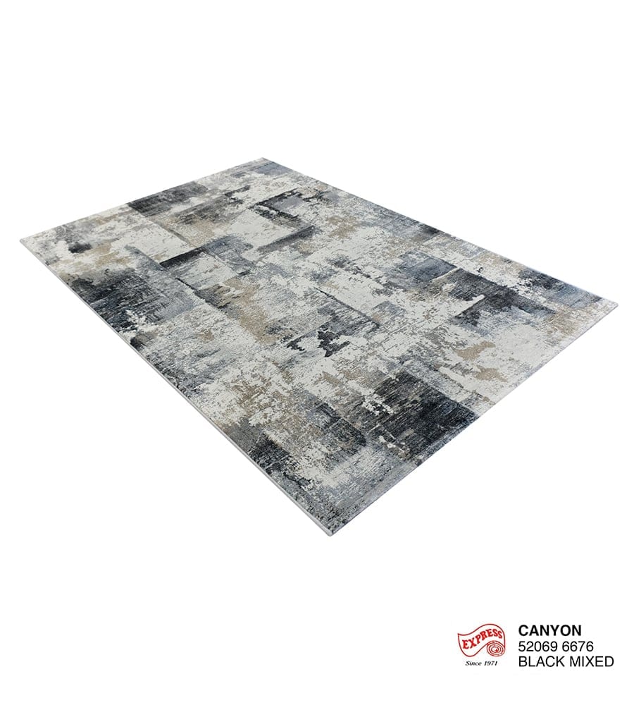พรมปูพื้น EXPRESS CARPET รุ่น CANYON รหัส 52069 6676 ขนาด 200X290 ซม.หนา 11 มม. สีเทาดำ_1