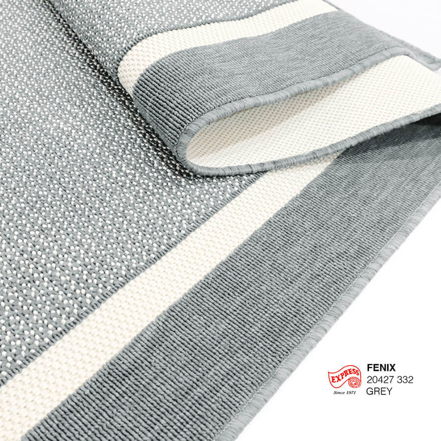 พรมปูพื้น EXPRESS CARPET รุ่น FENIX รหัส 20427 332 M ขนาด 120X170 ซม. หนา 4 มม.  สีเทา_2