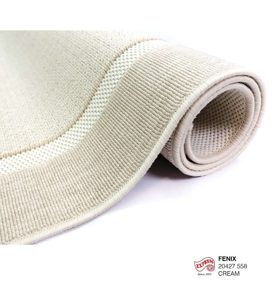 พรมปูพื้น EXPRESS CARPET รุ่น FENIX รหัส 20427 558 L ขนาด 160X230 ซม. หนา 4 มม.  สีครีม_1