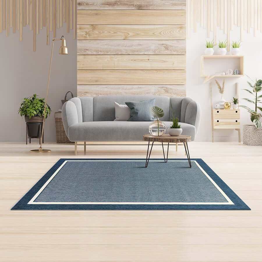 พรมปูพื้น EXPRESS CARPET รุ่น FENIX รหัส 20427 994 S ขนาด 80X150 ซม. หนา 4 มม.  สีน้ำเงิน_3