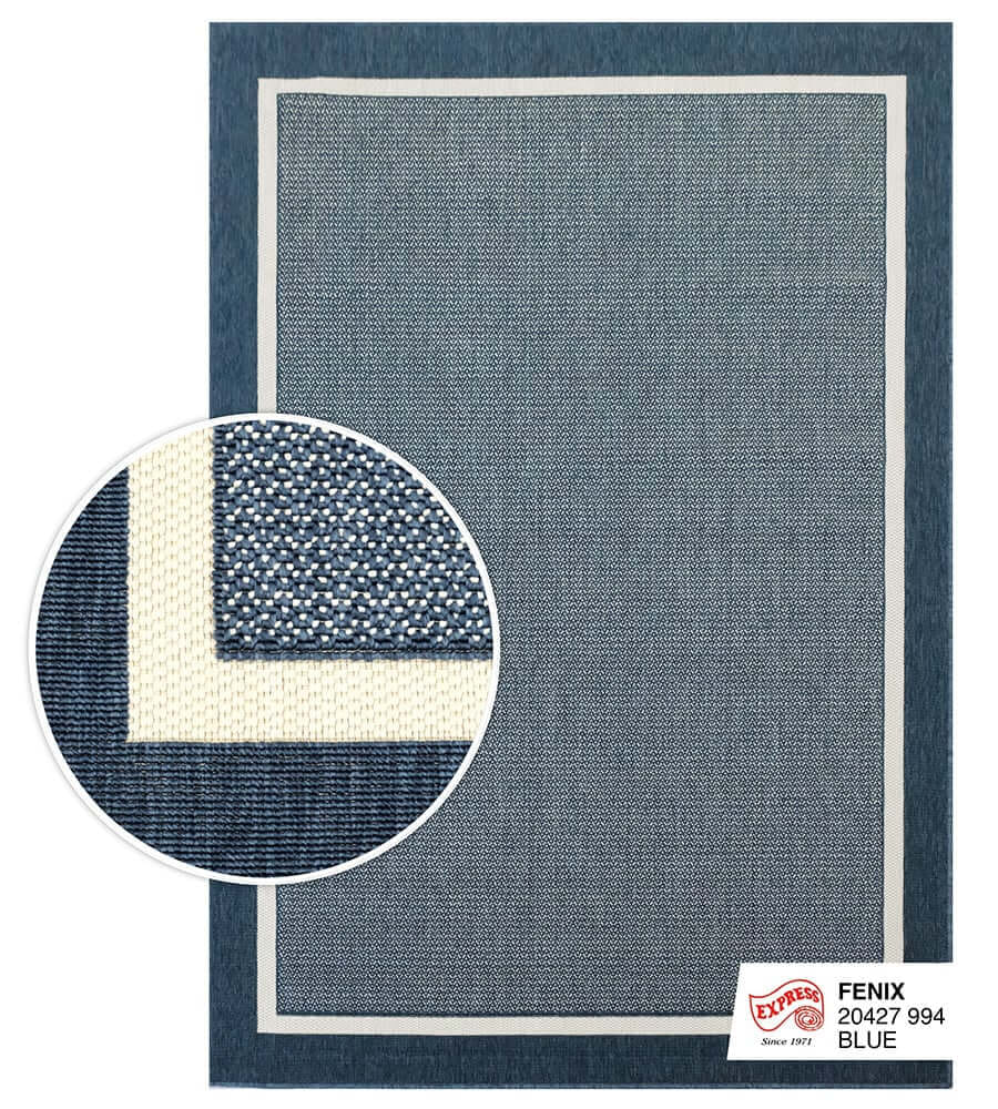พรมปูพื้น EXPRESS CARPET รุ่น FENIX รหัส 20427 994 S ขนาด 80X150 ซม. หนา 4 มม.  สีน้ำเงิน_0