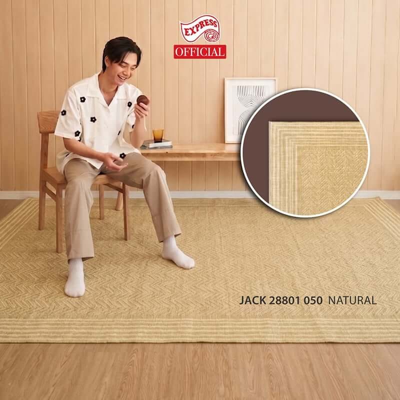 พรมปูพื้น EXPRESS CARPET รุ่น JACK รหัส 28801 050 L1 ขนาด 200X290 ซม. หนา 4 มม.  สีน้ำตาล_3