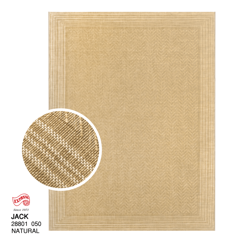 พรมปูพื้น EXPRESS CARPET รุ่น JACK รหัส 28801 050 L1 ขนาด 200X290 ซม. หนา 4 มม.  สีน้ำตาล_0