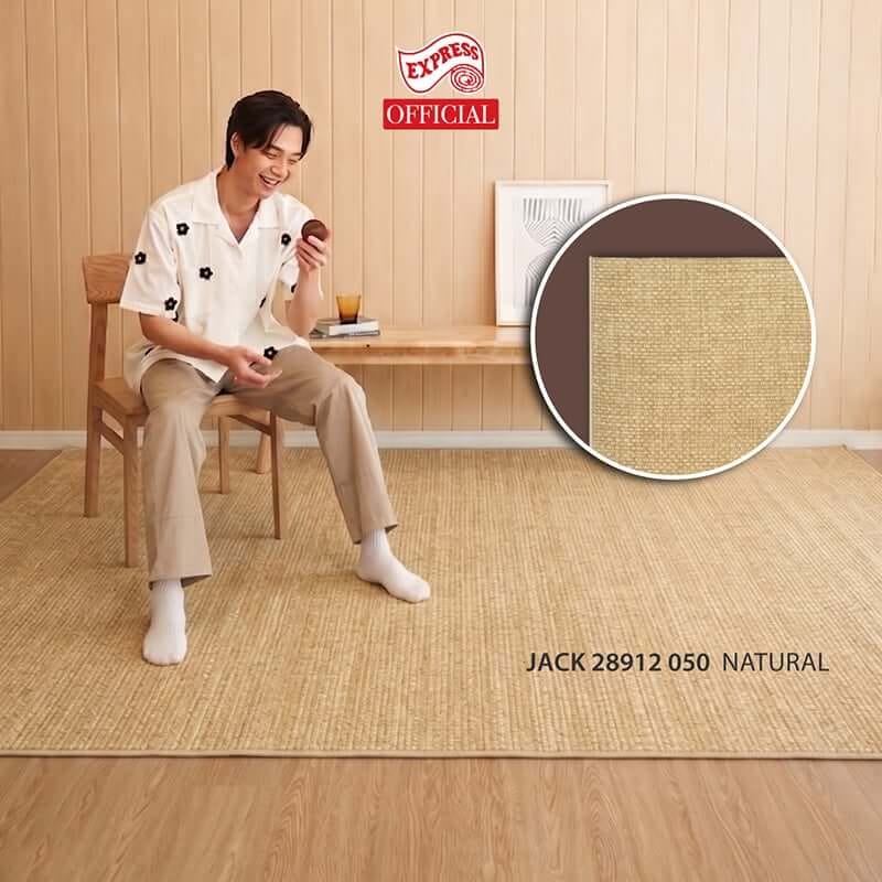 พรมปูพื้น EXPRESS CARPET รุ่น JACK รหัส 28912 050 L ขนาด 160X230 ซม. หนา 4 มม.  สีน้ำตาล_3
