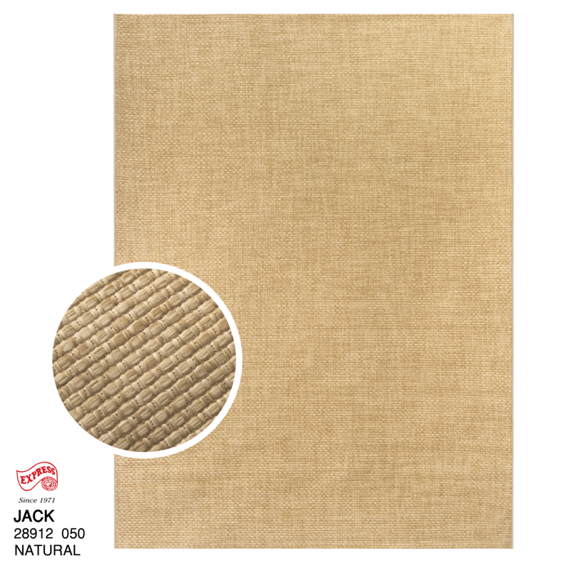 พรมปูพื้น EXPRESS CARPET รุ่น JACK รหัส 28912 050 L ขนาด 160X230 ซม. หนา 4 มม.  สีน้ำตาล_0