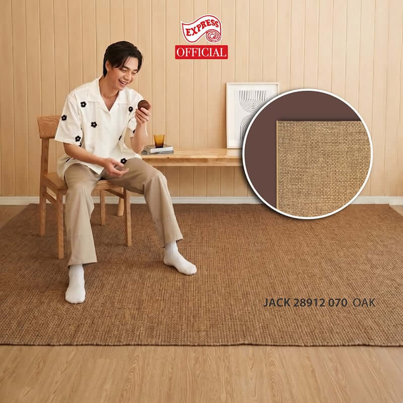 พรมปูพื้น EXPRESS CARPET รุ่น JACK รหัส 28912 070 L1 ขนาด 200X290 ซม. หนา 4 มม.  สีน้ำตาล_3