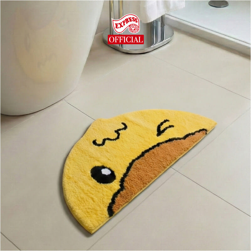 พรมเช็ดเท้าลายน้องเป็ดเหลือง EXPRESS CARPET รุ่น IDM4-1 ขนาด43X75 ซม. หนา 10-16 มม. สีเหลือง _3