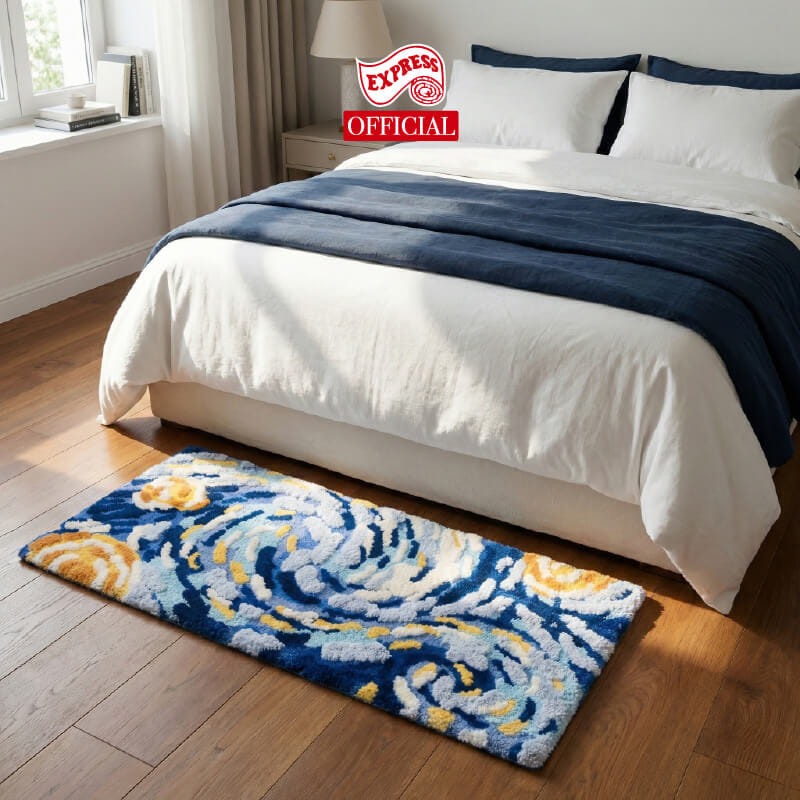 พรมเช็ดเท้าลายท้องฟ้า EXPRESS CARPET รุ่น IDL1-1 ขนาด50X120 ซม. หนา 10-20 มม. หลากสี _3