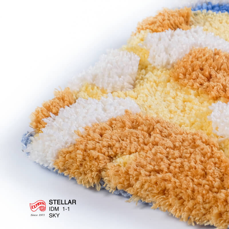 พรมเช็ดเท้าลายท้องฟ้า EXPRESS CARPET รุ่น IDM1-1 ขนาด45X70 ซม. หนา 10-20 มม. หลากสี _1