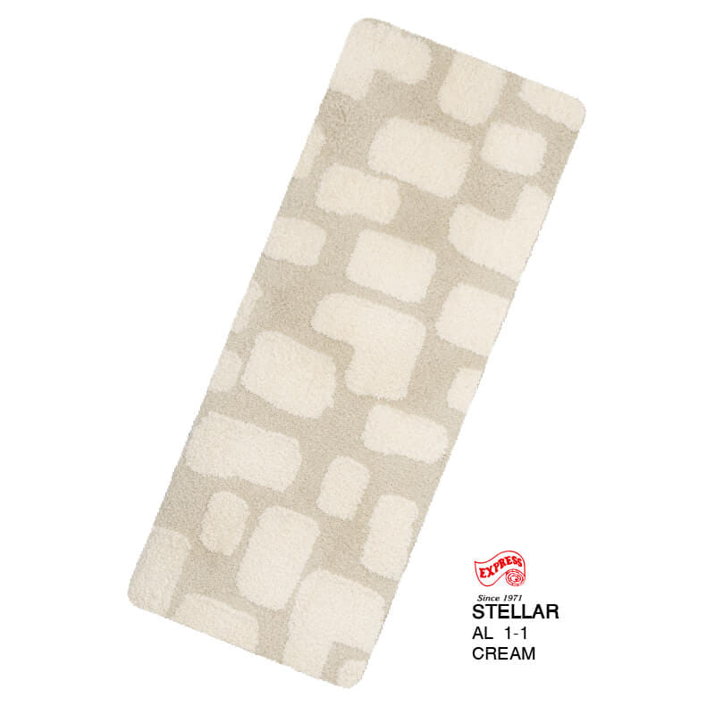 พรมเช็ดเท้ายาว EXPRESS CARPET รุ่น AL1-1 ขนาด50X120 ซม. หนา 20 มม. สีครีม _0