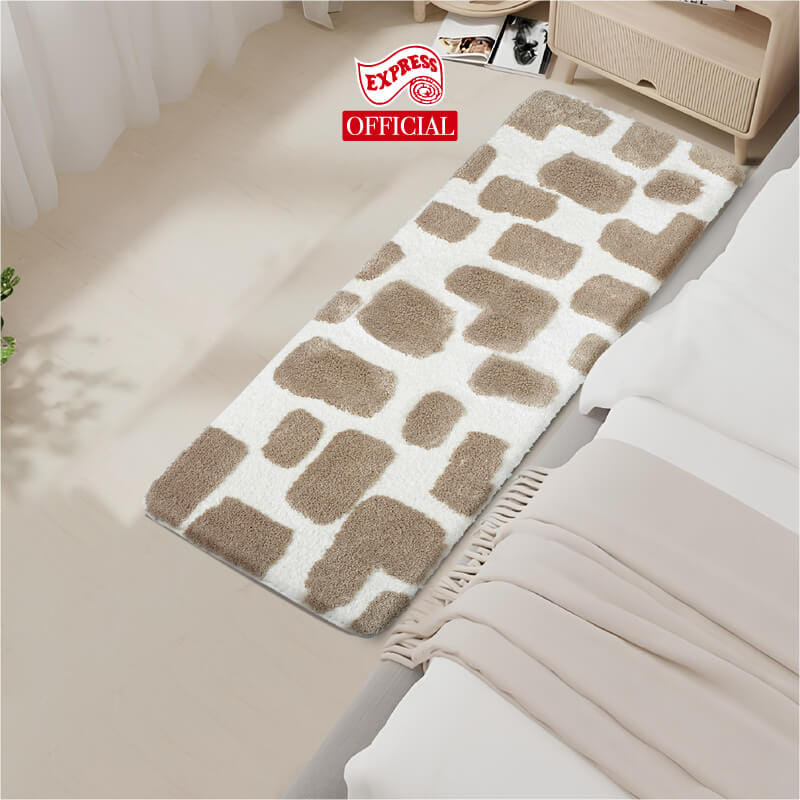 พรมเช็ดเท้ายาว EXPRESS CARPET รุ่น AL1-2 ขนาด50X120 ซม. หนา 20 มม. สีน้ำตาล _3