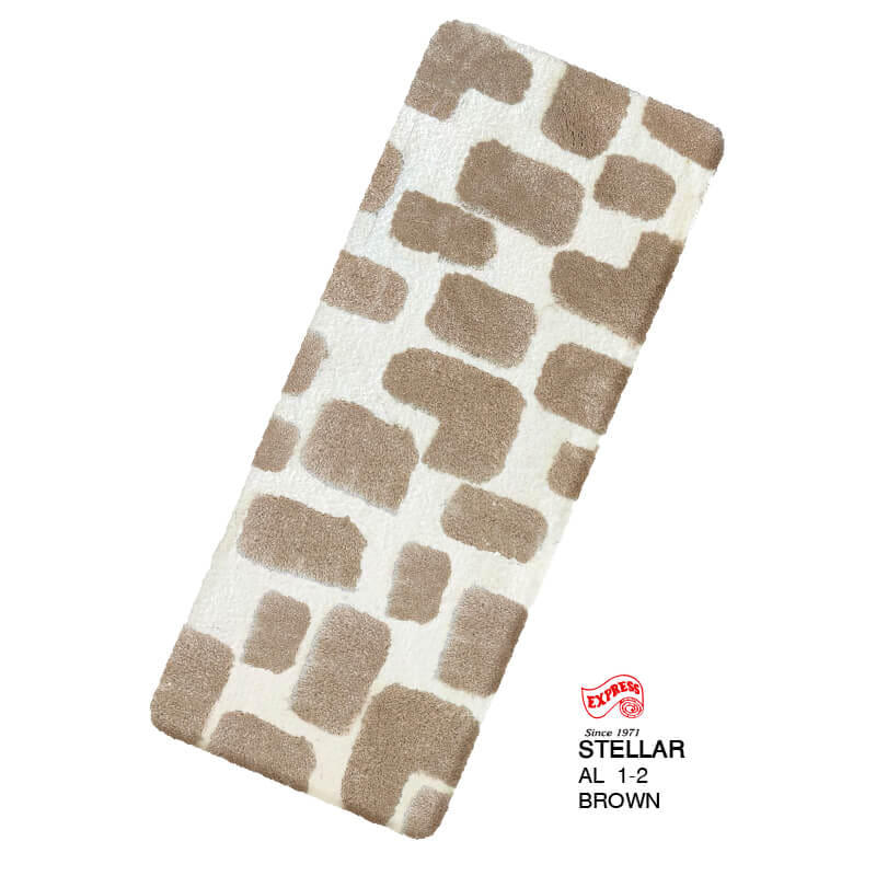 พรมเช็ดเท้ายาว EXPRESS CARPET รุ่น AL1-2 ขนาด50X120 ซม. หนา 20 มม. สีน้ำตาล _0