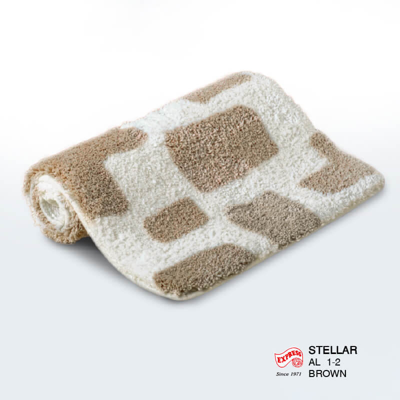 พรมเช็ดเท้ายาว EXPRESS CARPET รุ่น AL1-2 ขนาด50X120 ซม. หนา 20 มม. สีน้ำตาล _2