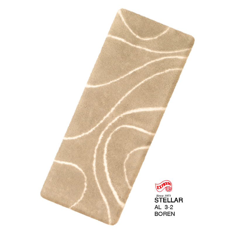 พรมเช็ดเท้ายาว EXPRESS CARPET รุ่น AL3-2 ขนาด50X120 ซม. หนา 18-23 มม. สีน้ำตาล 