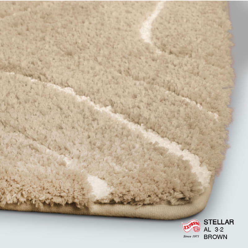 พรมเช็ดเท้ายาว EXPRESS CARPET รุ่น AL3-2 ขนาด50X120 ซม. หนา 18-23 มม. สีน้ำตาล 