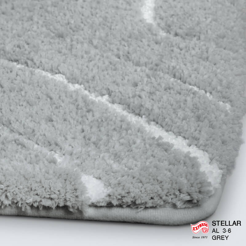 พรมเช็ดเท้ายาว EXPRESS CARPET รุ่น AL3-6 ขนาด50X120 ซม. หนา 18-23 มม. สีเทา _1