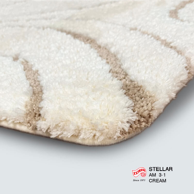 พรมเช็ดเท้าหน้าประตู EXPRESS CARPET รุ่น AM3-1 ขนาด45X70 ซม. หนา 18-23 มม. สีครีม _1