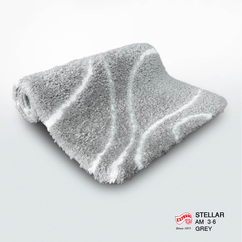พรมเช็ดเท้าหน้าประตู EXPRESS CARPET รุ่น AM3-6 ขนาด45X70 ซม. หนา 18-23 มม. สีเทา _2