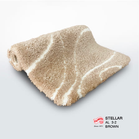 พรมเช็ดเท้ายาว EXPRESS CARPET รุ่น AL3-2 ขนาด50X120 ซม. หนา 18-23 มม. สีน้ำตาล _2