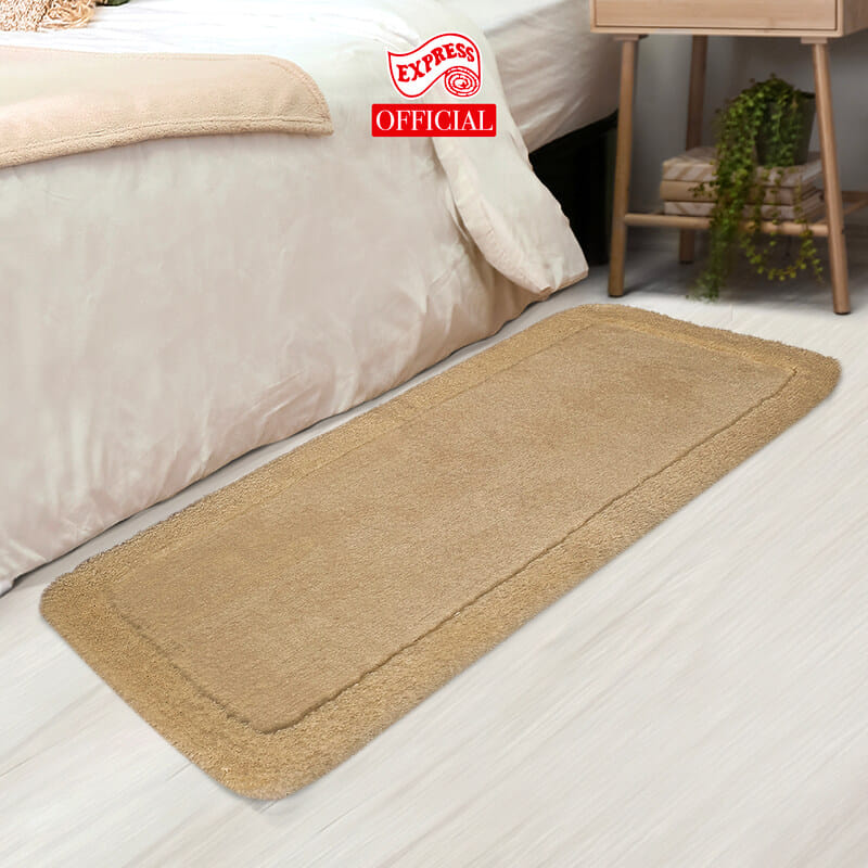 พรมเช็ดเท้ายาว EXPRESS CARPET รุ่น AL4-2 ขนาด50X120 ซม. หนา 20-30 มม. สีน้ำตาล _3