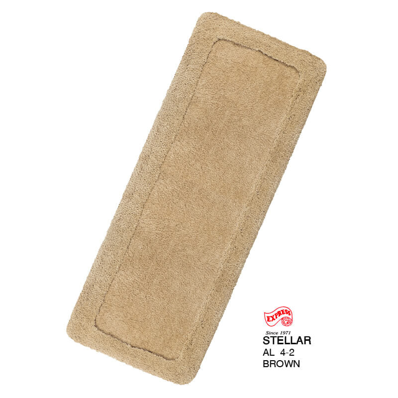 พรมเช็ดเท้ายาว EXPRESS CARPET รุ่น AL4-2 ขนาด50X120 ซม. หนา 20-30 มม. สีน้ำตาล _0