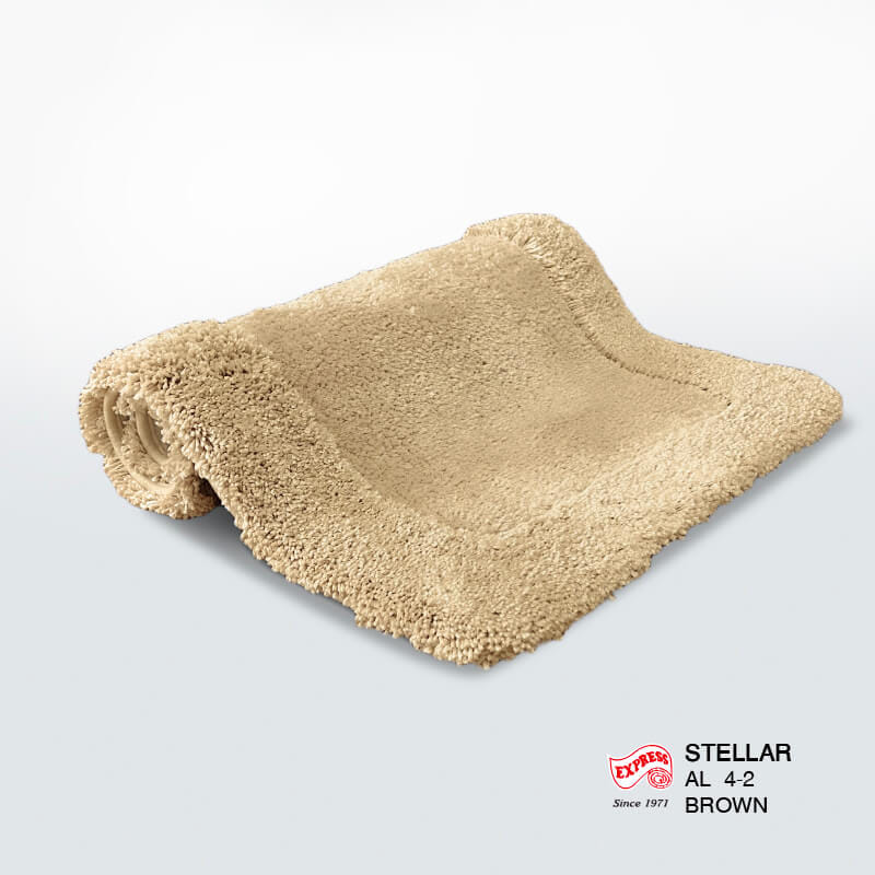 พรมเช็ดเท้ายาว EXPRESS CARPET รุ่น AL4-2 ขนาด50X120 ซม. หนา 20-30 มม. สีน้ำตาล _2