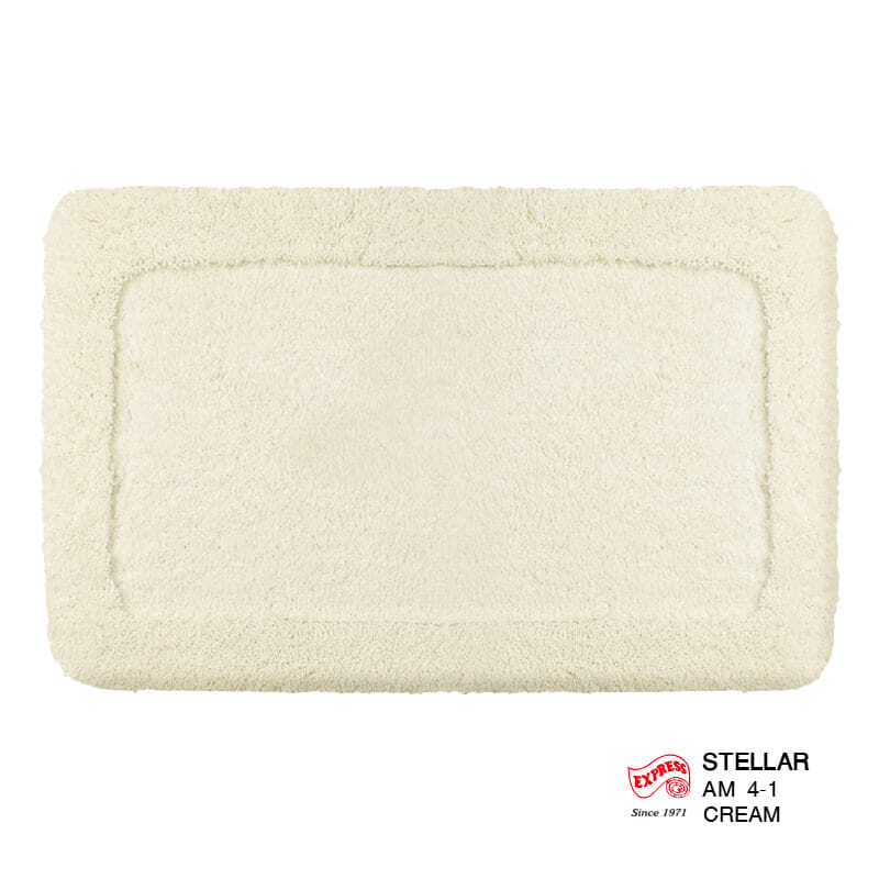 พรมเช็ดเท้าหน้าประตู EXPRESS CARPET รุ่น AM4-1 ขนาด45X70 ซม. หนา 20-30 มม. สีครีม _0