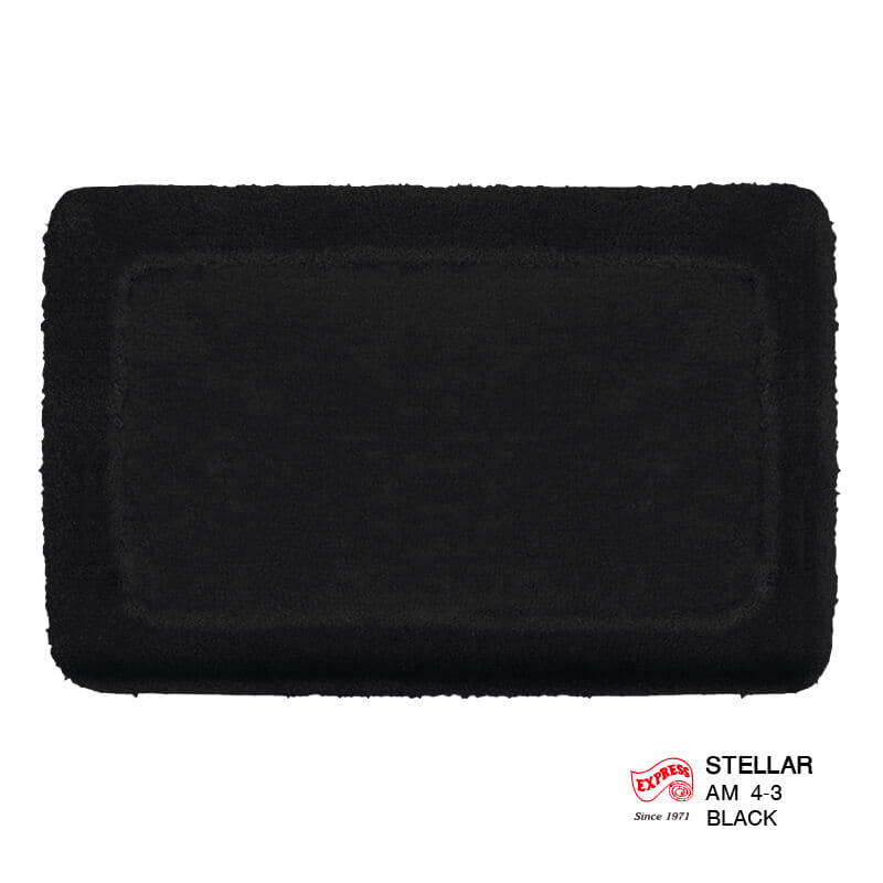 พรมเช็ดเท้าหน้าประตู EXPRESS CARPET รุ่น AM4-3 ขนาด45X70 ซม. หนา 20-30 มม. สีดำ _0