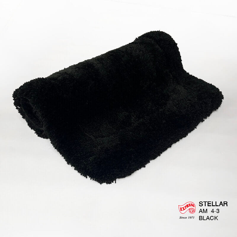 พรมเช็ดเท้าหน้าประตู EXPRESS CARPET รุ่น AM4-3 ขนาด45X70 ซม. หนา 20-30 มม. สีดำ _2